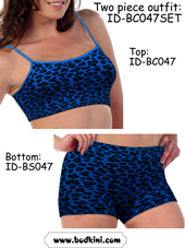 Tween Bold Leopard Cami Bra and Shorts Outfit - CLEARANCE!