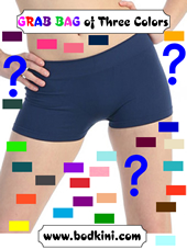 Junior Wide Waistband Booty Shorts  Grab Bag of 3
