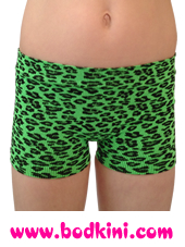 Tactel Mini Bold Leopard Shorts - CLEARANCE!