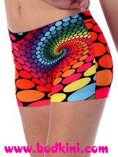 EPIC Rainbow Dot Swirl Booty Shorts