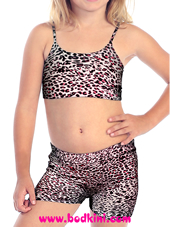 Mini EPIC Arabian Leopard Bra Top and Shorts Outfit
