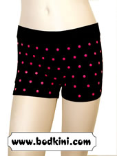 Tactel Mini Acrylic Polka Dot Shorts - CLEARANCE!