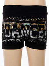 Tactel Mini Banner Dance Sequins Shorts