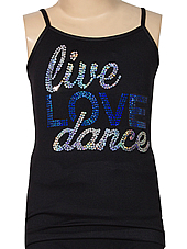 Tactel Mini Live Love Dance Sequin Camisole