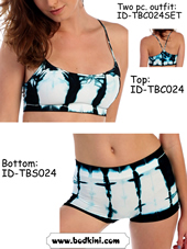 Aspen Tie Dye Padded Bra and Shorts Outfit - CLEARANCE!